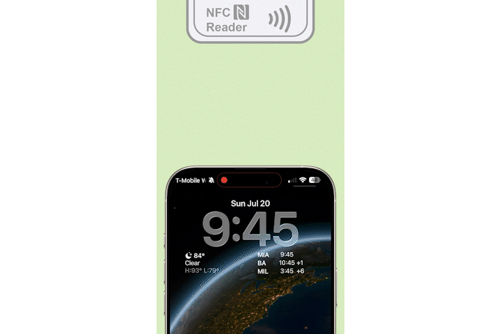 NFC autopresent on Apple Wallet