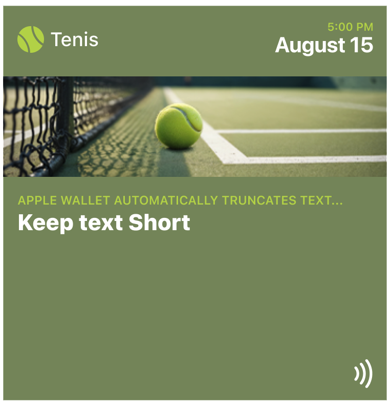 Text truncation example showing full text vs truncated with ellipsis