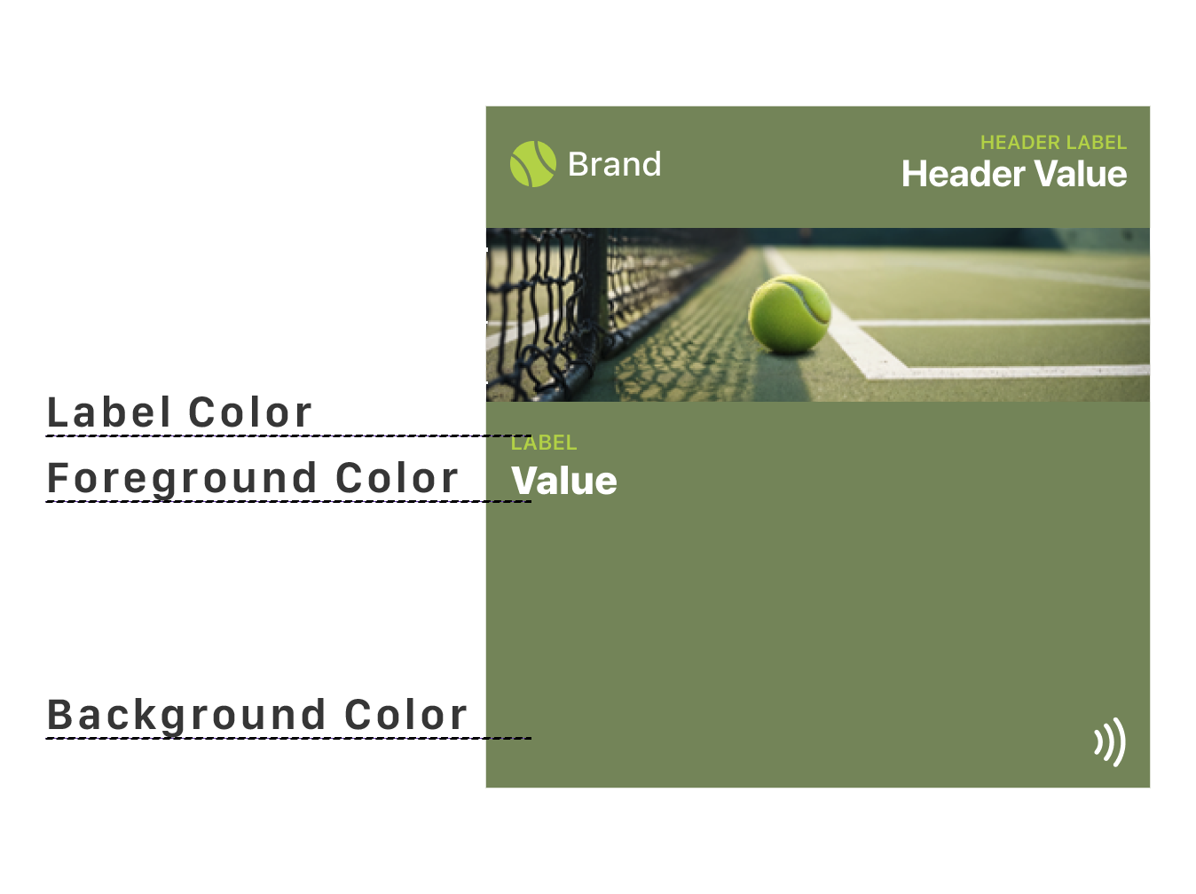 Apple Wallet pass color options